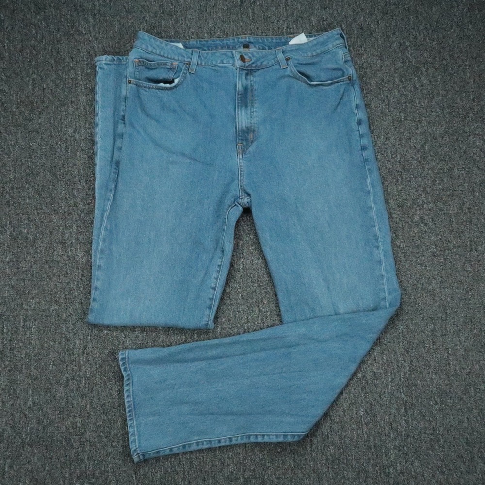 Aviator Jeans Womens 34x34 Blue Relaxed Fit Travel Light Wash 5 Pocket